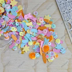 KSCRAFT 2025 Easter Sequin Maker Cutting Dies Stencils for DIY Scrapbooking Decorative Embossing DIY Paper Cards