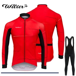 2024 MIRA wilier Autumn Cycling Jersey set Long sleeve Cycling Clothing Outdoor Bike Shirt MTB Bicycle maillot Riding Sportswer