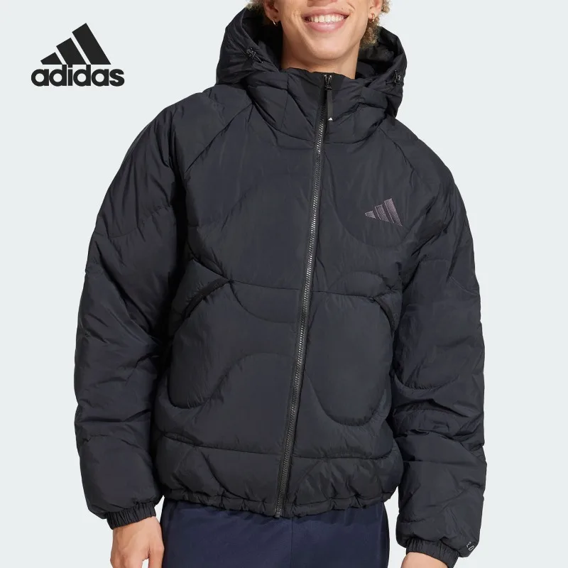 Adidas New Men's and Women's Fluffy Warm Sports Hooded Down Jacket JG5926