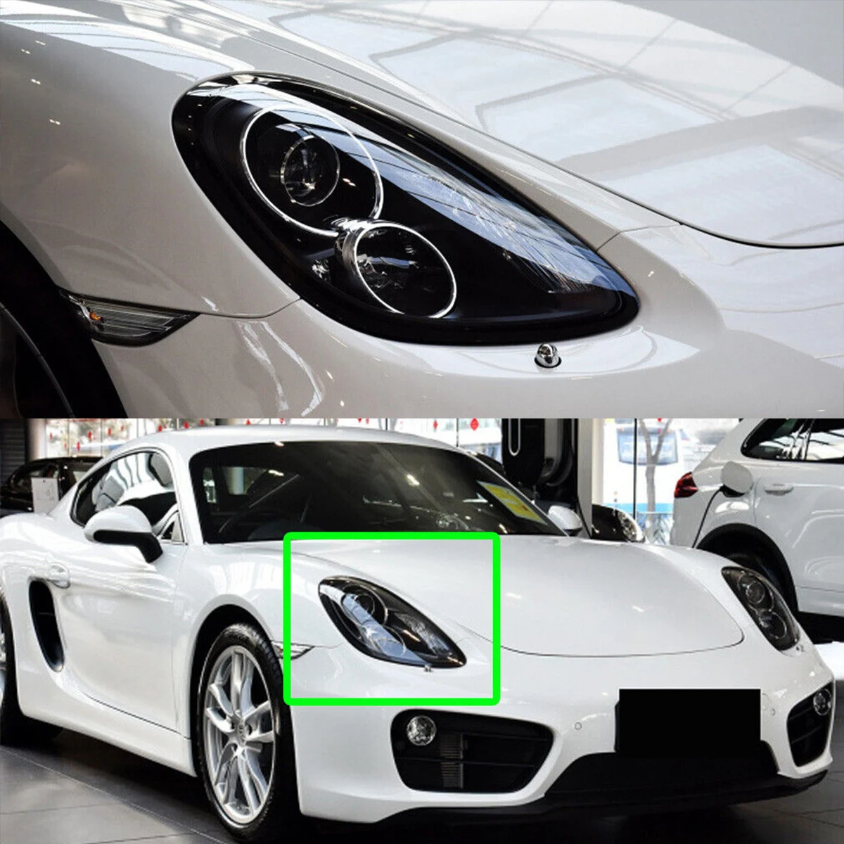 

Фары для Porsche Boxster Cayman 981 S Coupe 2-Door GTS Hatchback 2014-2016, левая и правая, крышки/колпаки для линз фар