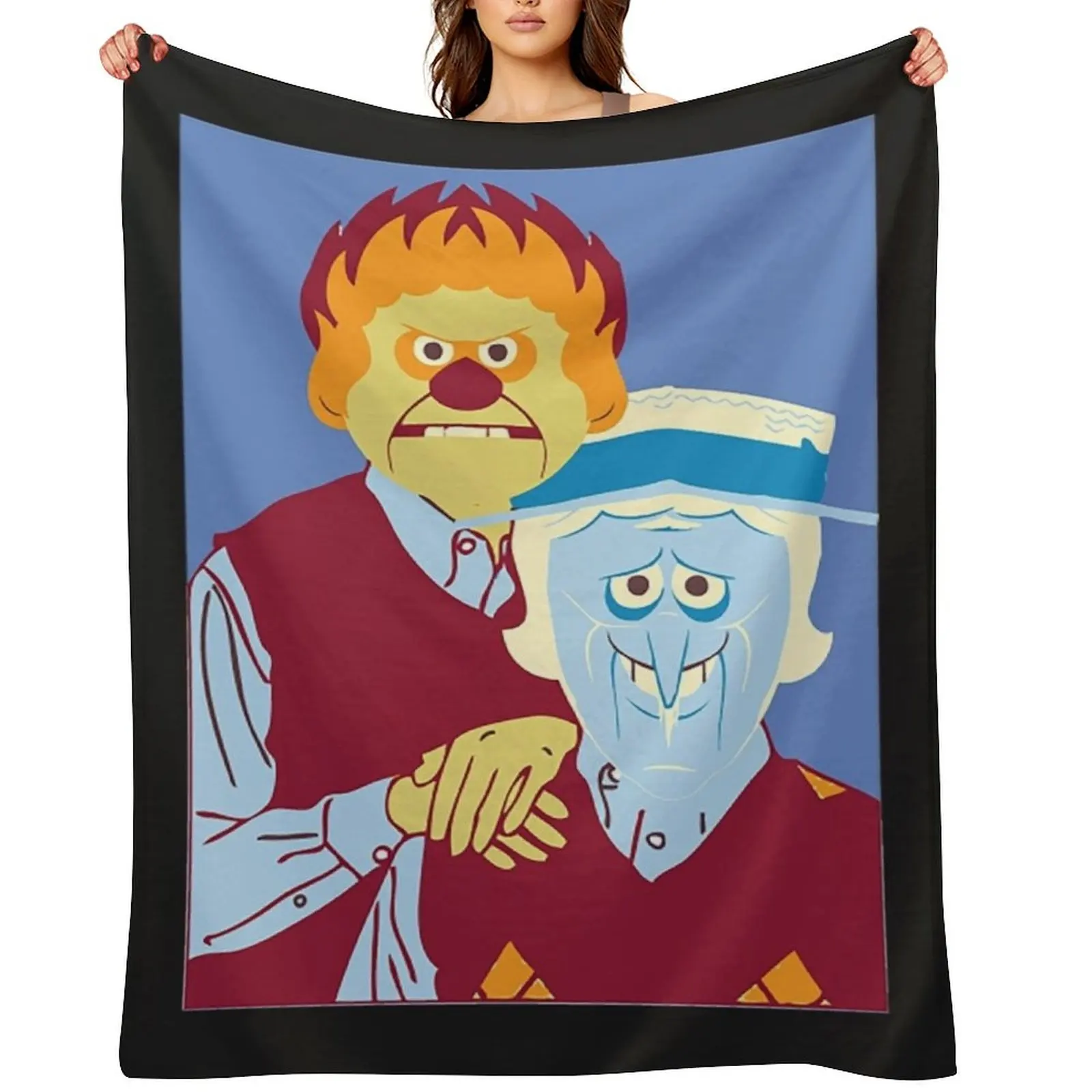 

Snow Miser T-Shirtsnow and heat miser brothers Throw Blanket Cute Bed covers For Sofa Thin Flannel Fabric Blankets