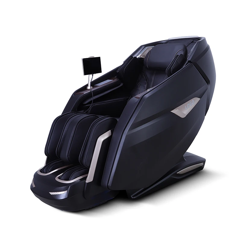 Luxury Customized Color Pu Leather Flexible Rail Full Body Zero Gravity 4d Heat Massage Chair