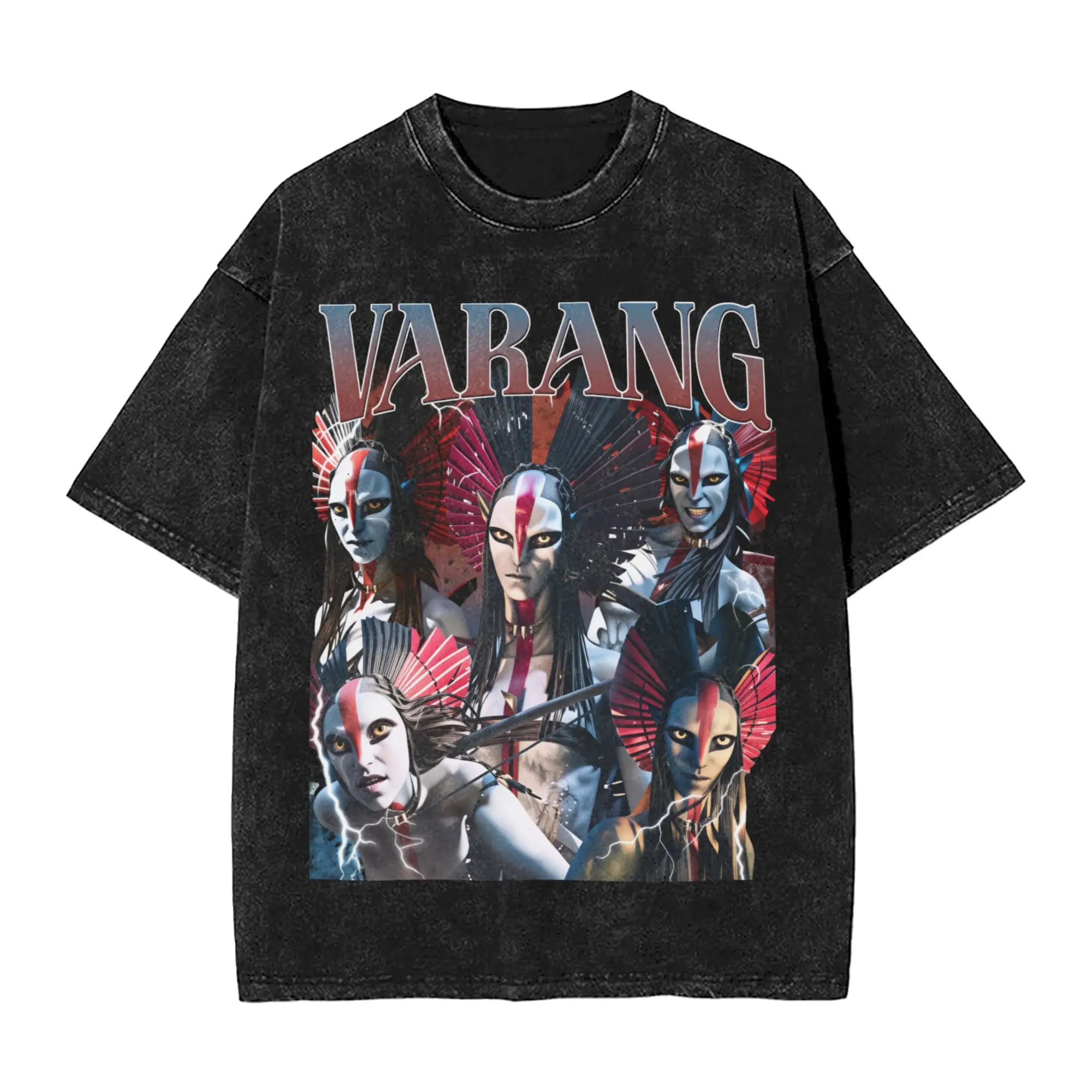 Varang T Shirts Men Pure Cotton Novelty T-Shirt Round Collar Avatar Fire and Ash Tees Short Sleeve Tops Summer
