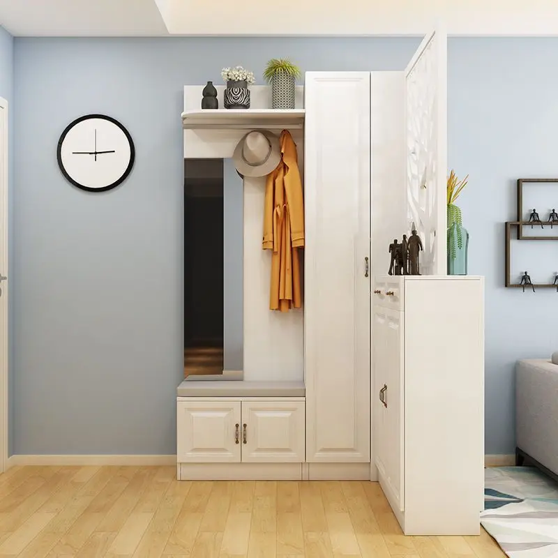 Simple Modern Foyer Cabinet Corner Shoe Cabinet Partition Cabinet Multi-functional Storage