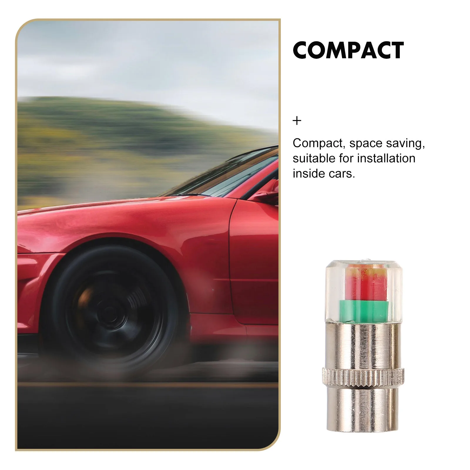 Bouchons de Valve de pneu de précision, 4 pièces, alerte de moniteur de pression de haute précision pour l'entretien des pneus de voiture, Protection de sécurité