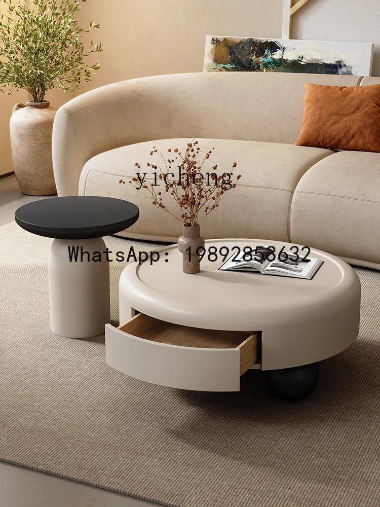 

XX round coffee table combination living room high-end household small apartment coffee table