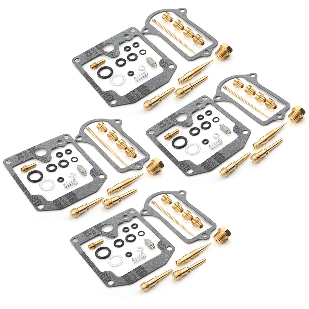 4X Motorbike Carburetor Rebuild Carb Repair Kit Jet Gasket Set For Kawasaki KZ900 KZ 900 900B LTD 1976-1977