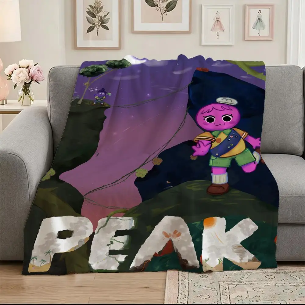 Art P-PEAK Throw Soft Warm Flannel Blanket, Multi-use Throw for Bed Sofa Office, Air Conditioning Nap Blanket