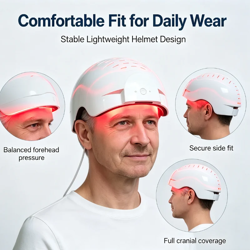 Clinical Grade 1070nm PBM Brain Helmet 1-20000Hz 4-Zone Adjustable Infrared Light for TBI Stroke Cognitive Recovery Home view 2