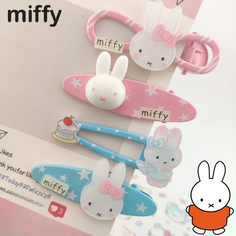 

New Miffy rabbit sweet and cute creative cartoon pattern girl simple and stylish versatile personalized decorative hair clip