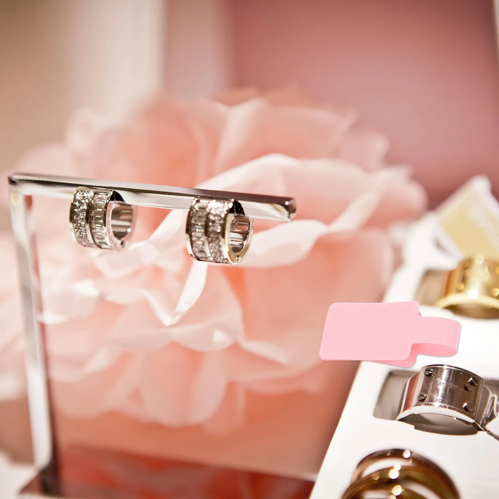 100 Etiquetas Adhesivas para Joyería, Etiquetas en Blanco para Escribir Precios, para Pulseras, Pendientes, Collares, Anillos y Relojes