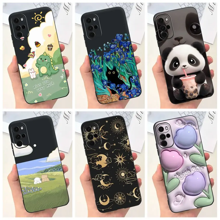 For Motorola Moto G22 Case XT2231-1 XT2231-2 Shockproof Cover Fashion Painted Soft Silicone Bumper For Moto G32 ‎XT2235-2 Fundas