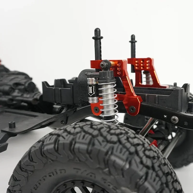 Torres amortecedor dianteiro e traseiro de metal, 4 unidades, aros de montagem para axial scx10 ii 90046 90047 1/10 rc crawler, peças de atualização