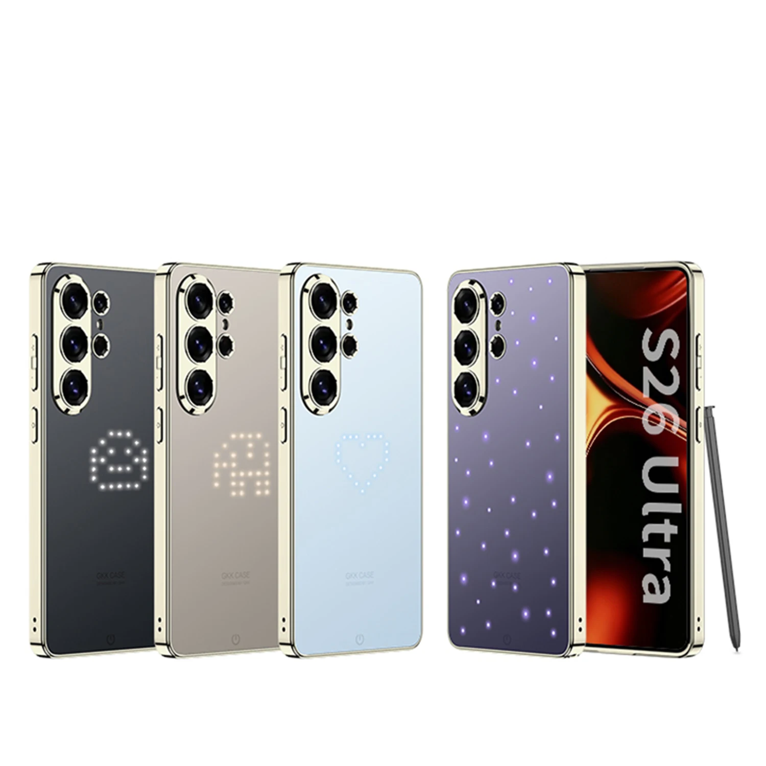 

Smart Light For Samsung Galaxy S26 Ultra Case Protective Love Star with Pen Phone Shell Back Cover