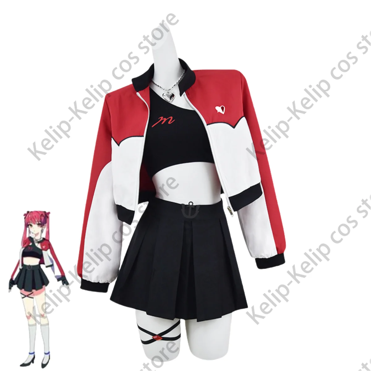 VTuber Hololive Kobokan Kobo Kanaeru Houshou Marine Cosplay Costume III MV Wig Baseball Uniform Tracksuit Woman Sexy Party Suit