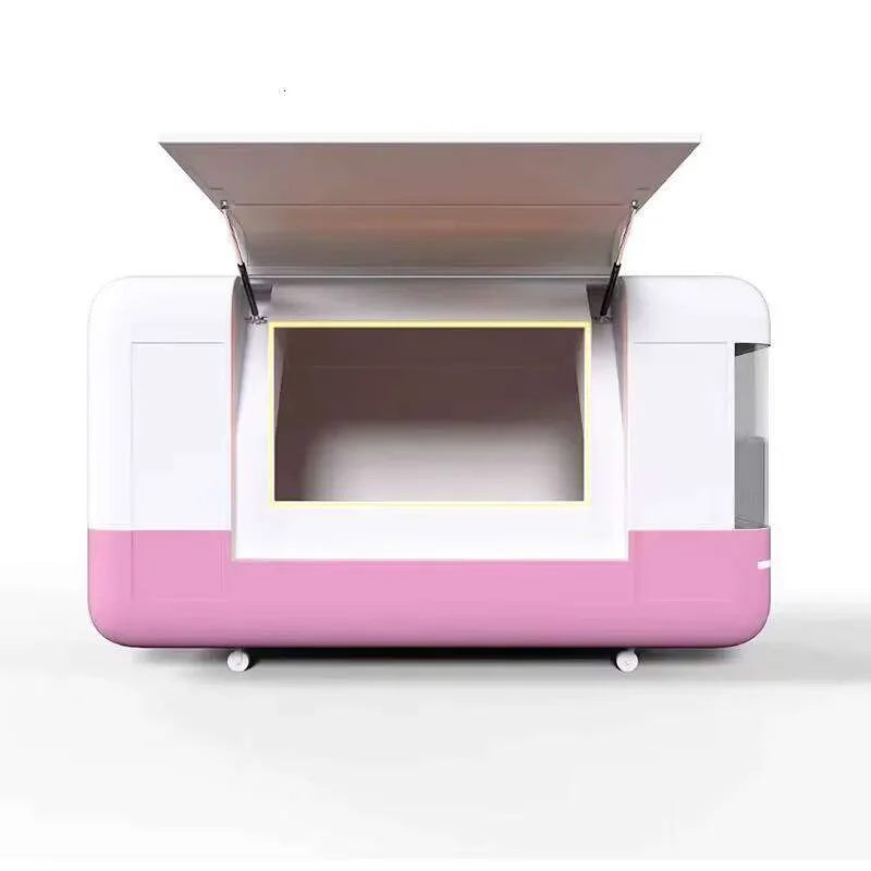 Food Trailer Concession Cart Mobile Bakery Fully Equipped With Extruder Fryer For Spanish Street Food Vending Business