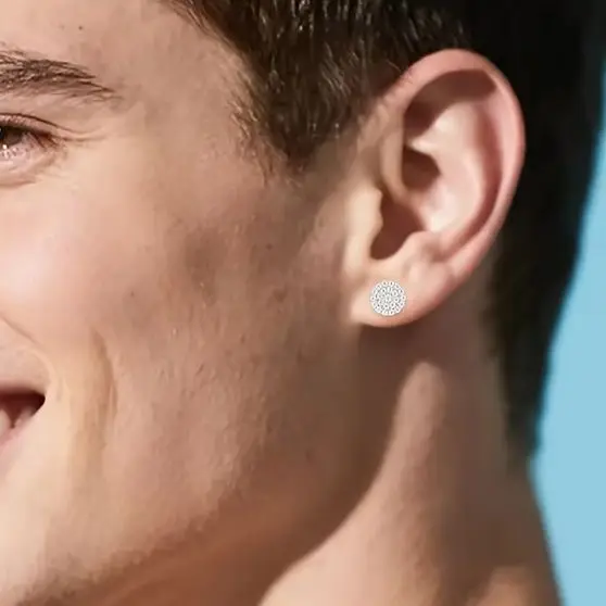 

Round Moissanite Earrings 925 Sterling Silver Stud Earring for Women with Gra Certificate New 2025