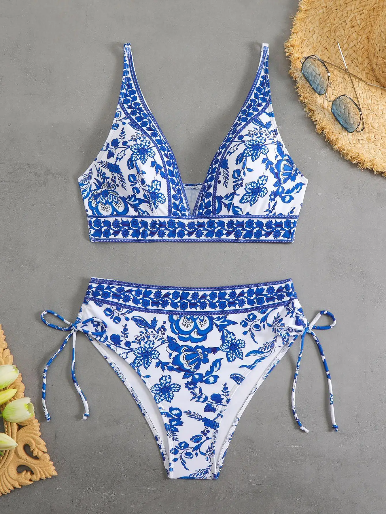 

Сексуальный купальник-бикини с футболкой, новинка 2025 года, трансграничный сплит-дизайн, брендовые товары для спорта/йоги/фитнеса/фанатов