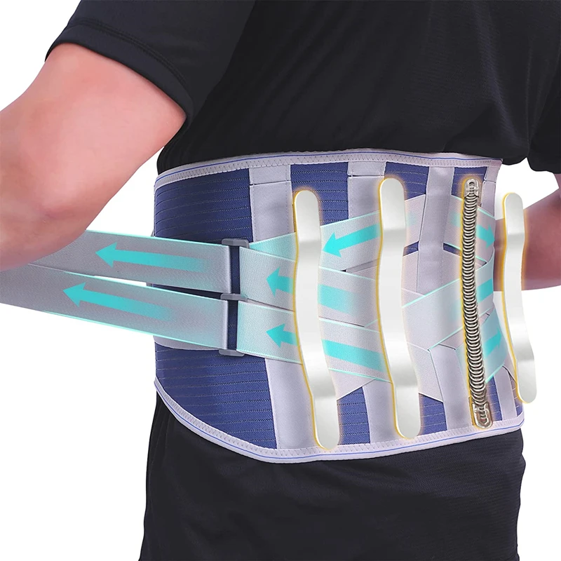 Medical Lumbar Back Belt Men Women Men Lower Back Brace Breathable Waist Support Trainer Pain Relief for Herniated Disc Sciatica