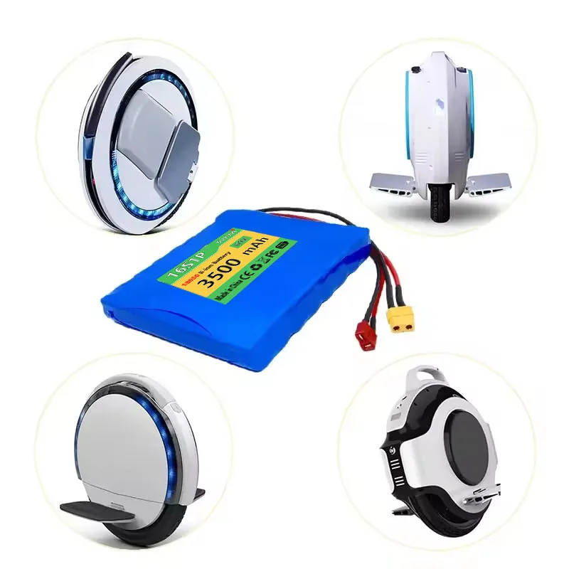 New 60V 3.5Ah Rechargeable Lithium Battery Pack 16S1P HG2 NCR18650B for Self Balance Scooter E-unicycle Battery