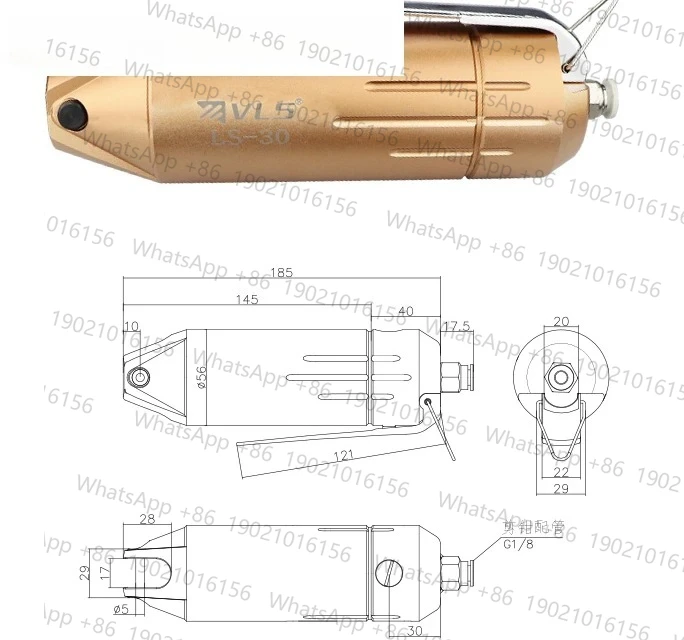 

Industrial hand press air shear LS-30-F9P/FD9P injection molding nozzle oblique mouth professional scissors