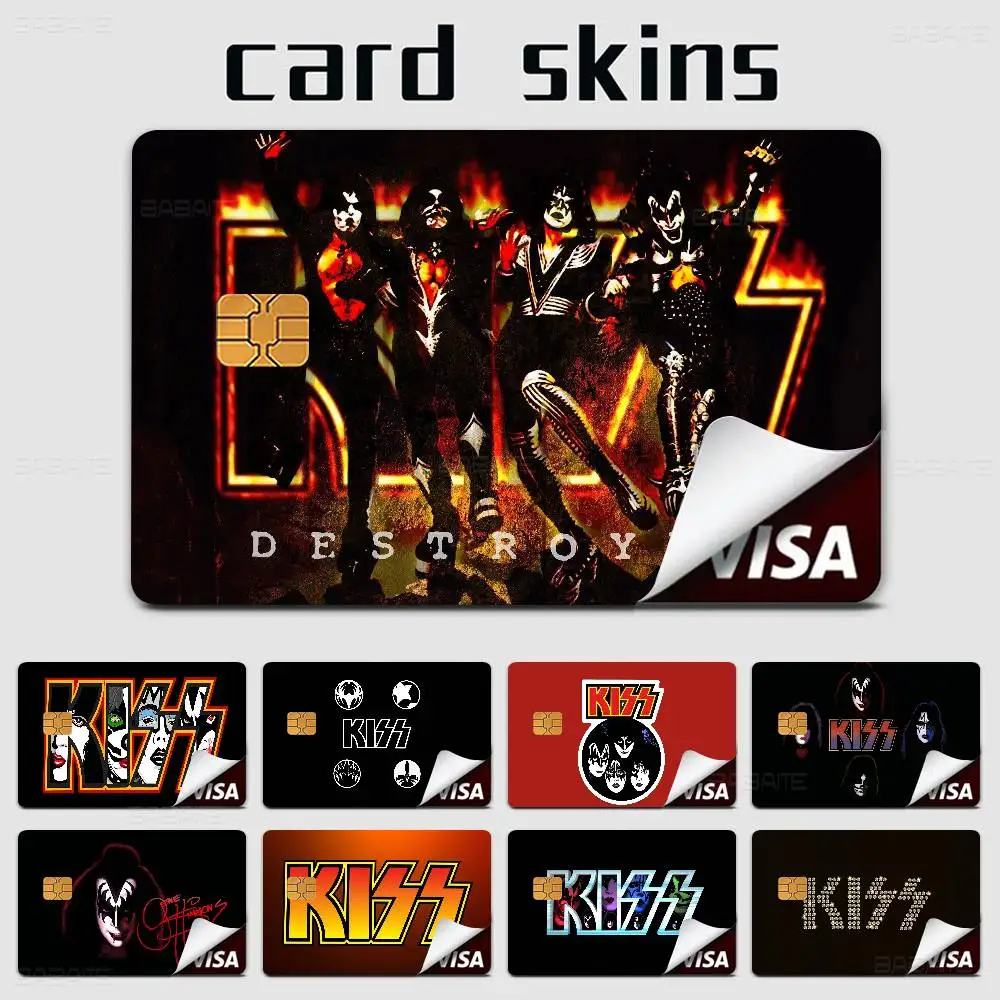 K-KISS Band Anime Young Creidt Card Debit Card Sticker Film Case Front Tape For Small Big Chip No Chip