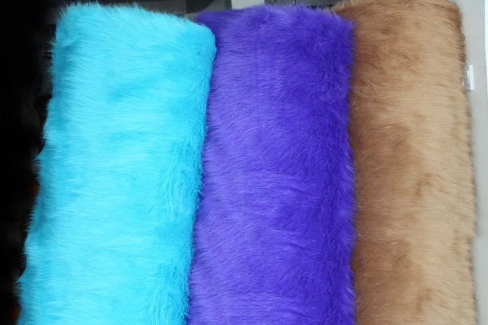 Good quality 6-7cm pile faux fur fabric,fabrics patchwork,tissue to sew,synthetic fur fabric,counters decorative display cloth