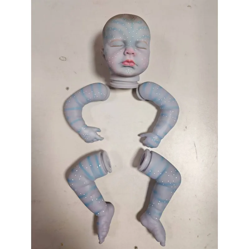 48cm 19inch Already Painted Doll Parts Loulou Unfinished  DIY Baby Kit