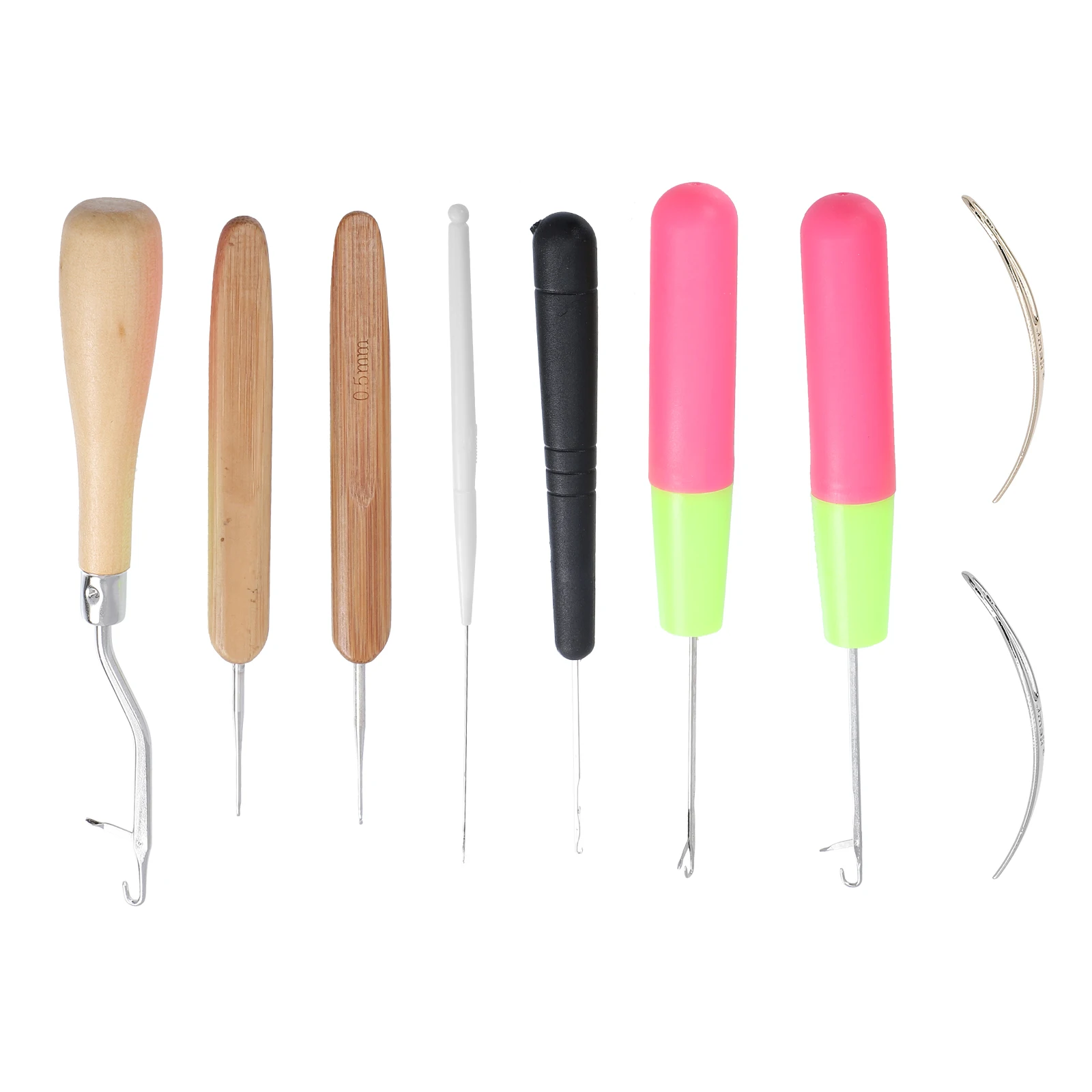 

1Set Knitting Crochet Needle Set Multipurpose Practical Smooth Surface Comfortable Grip for Beginners Intermediate Handmade