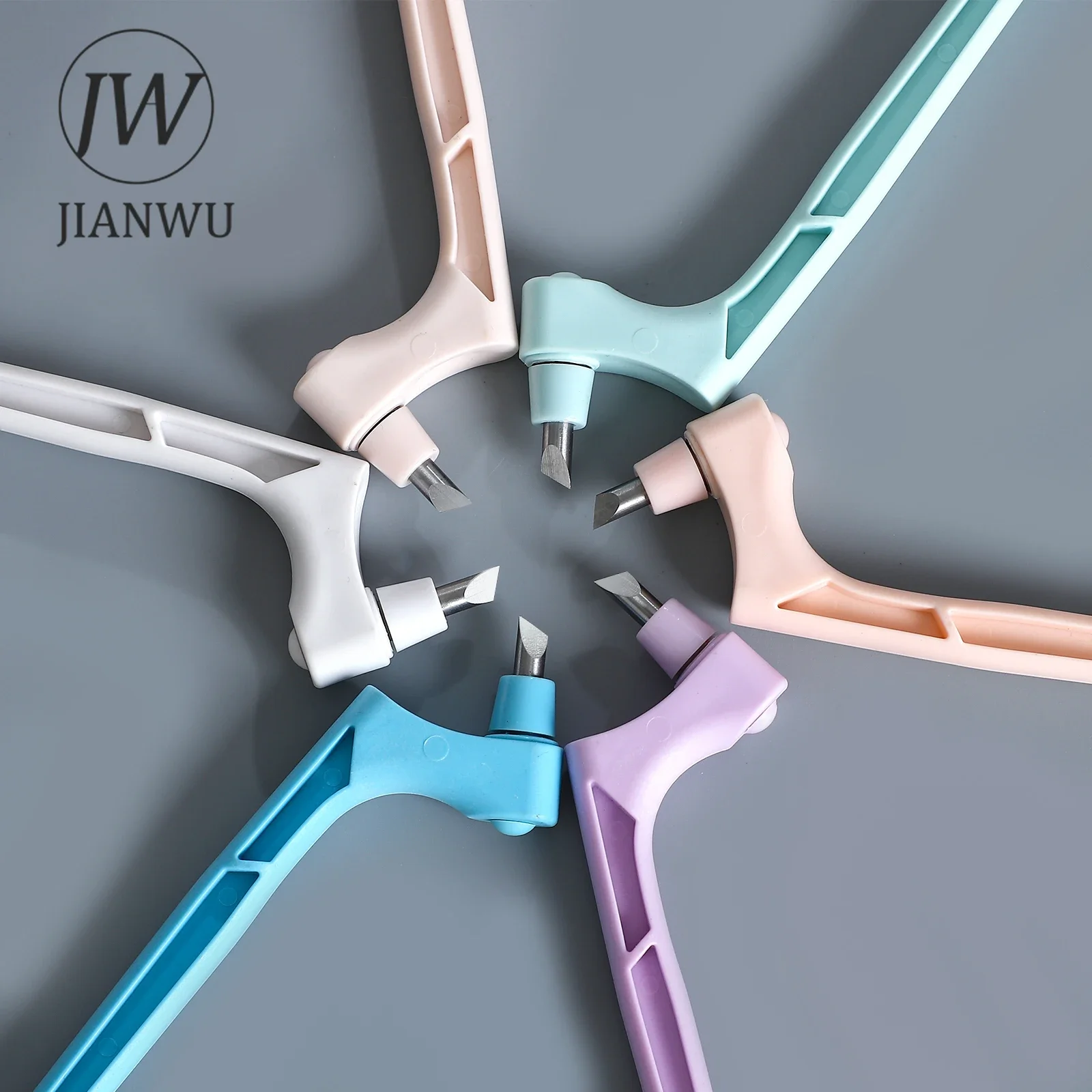 JIANWU Multifunctional 360 Degree Rotating Utility Knife Journal Cutting Tools Paper Cutter Creative Student Supplies Stationery