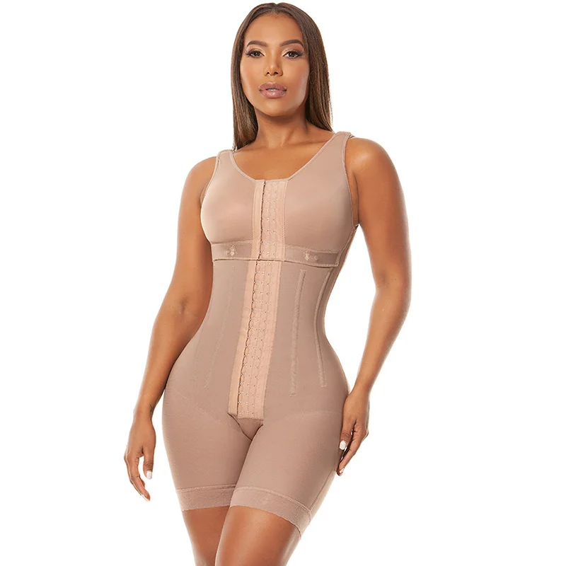 Fajas Colombianas Women Slimming Hook-eyes High Compression Butt Lifter Body Shaper Waist Trainer Post Liposuction Shapewear