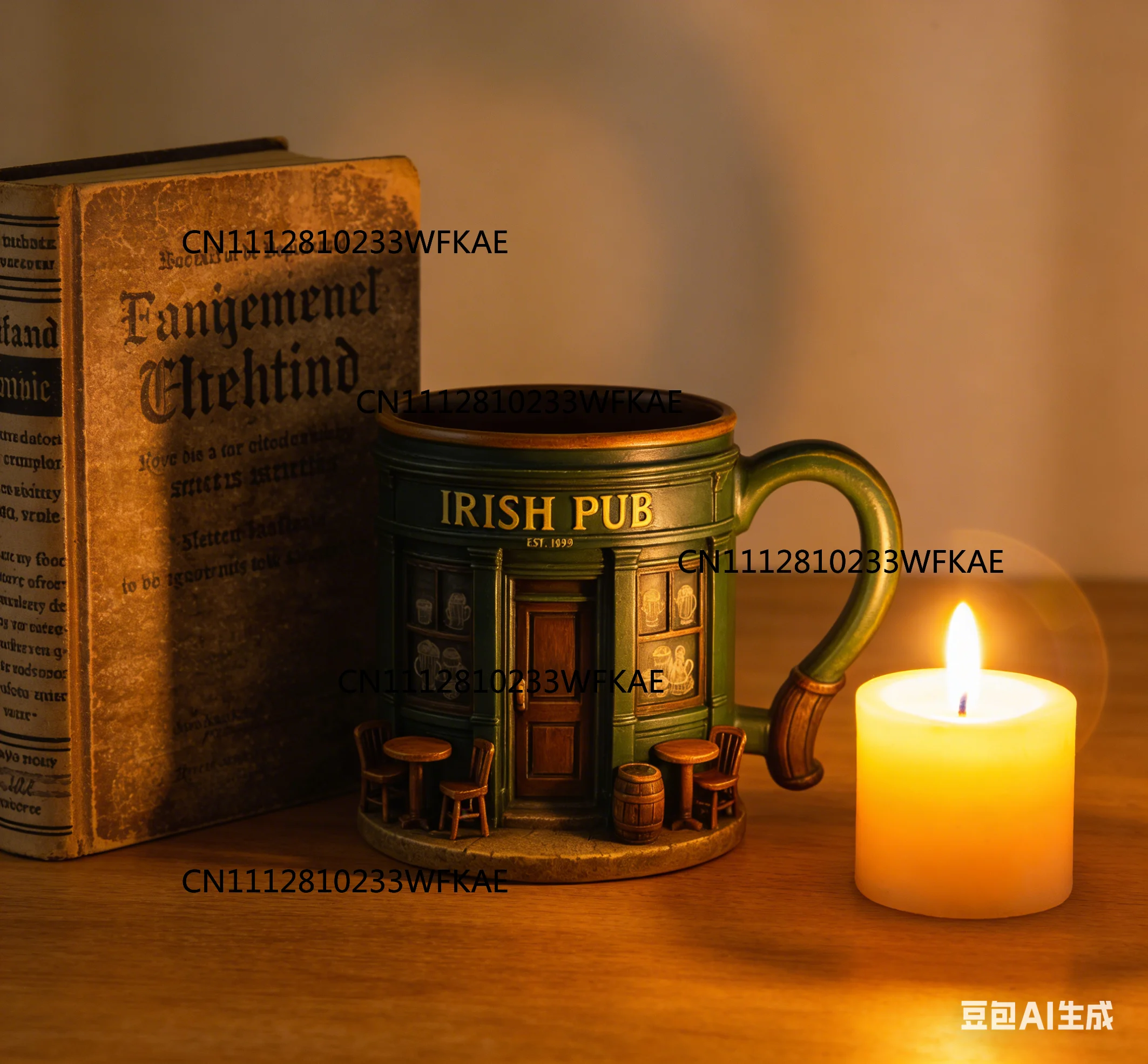 3D Irish Pub Pattern Stainless - Home Bar And Coffee review and price