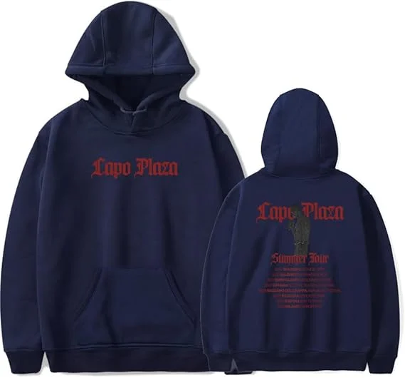 Capo Plaza Merch Summer Tour 2025 Hoodie met lange mouwen Fan Merch Pullovers Casual outfits voor heren Dames