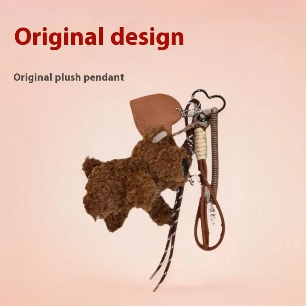 

Cute Cartoon Plush Dog Doll Keychain Stuffed Dolls Hanging Ornament Puppy Pendant Backpack Key Chain Bag Accessories