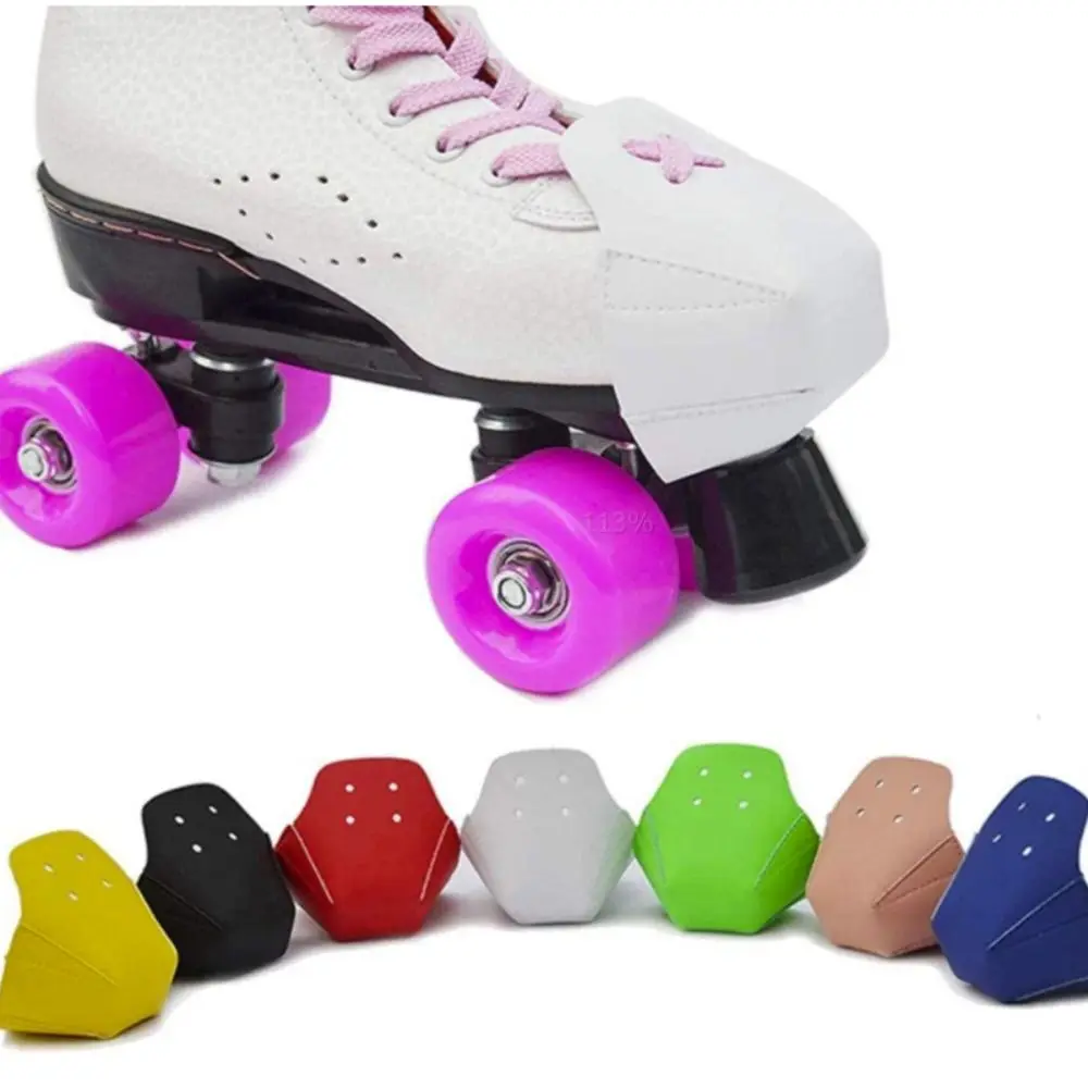

Leather Guard Skating Shoes Cover Adjustable Anti-friction Skate Toe Caps Feet Toe Cap Replaceable Skating Cover Protectors