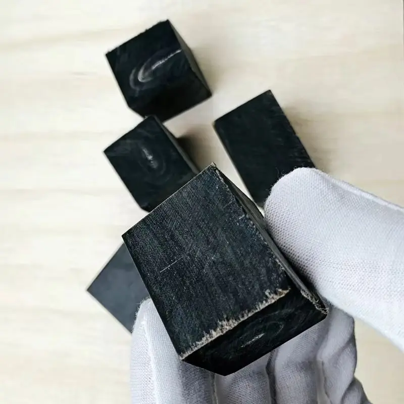 

10 шт./лот, черный рог буйвола OX, материал, ручка ножа, защита рук, твердая уплотнение, японский стиль, кухня, сделай сам, материал