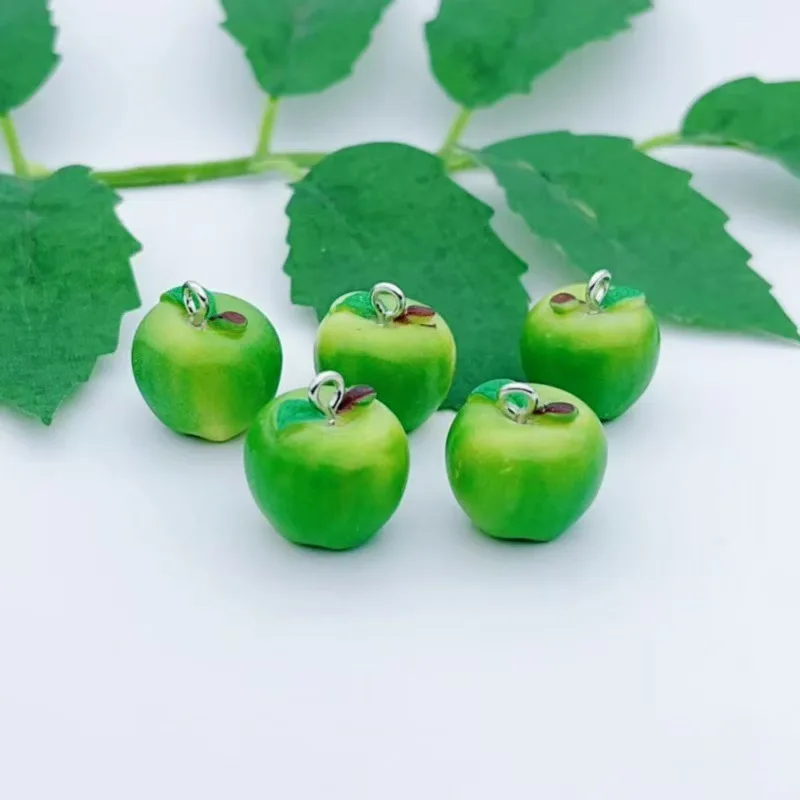 10pcs Simulation Apple Green Red Miniature Food Play Mini Three Dimensional Small Fruit Micro Landscape DIY Accessories view 4