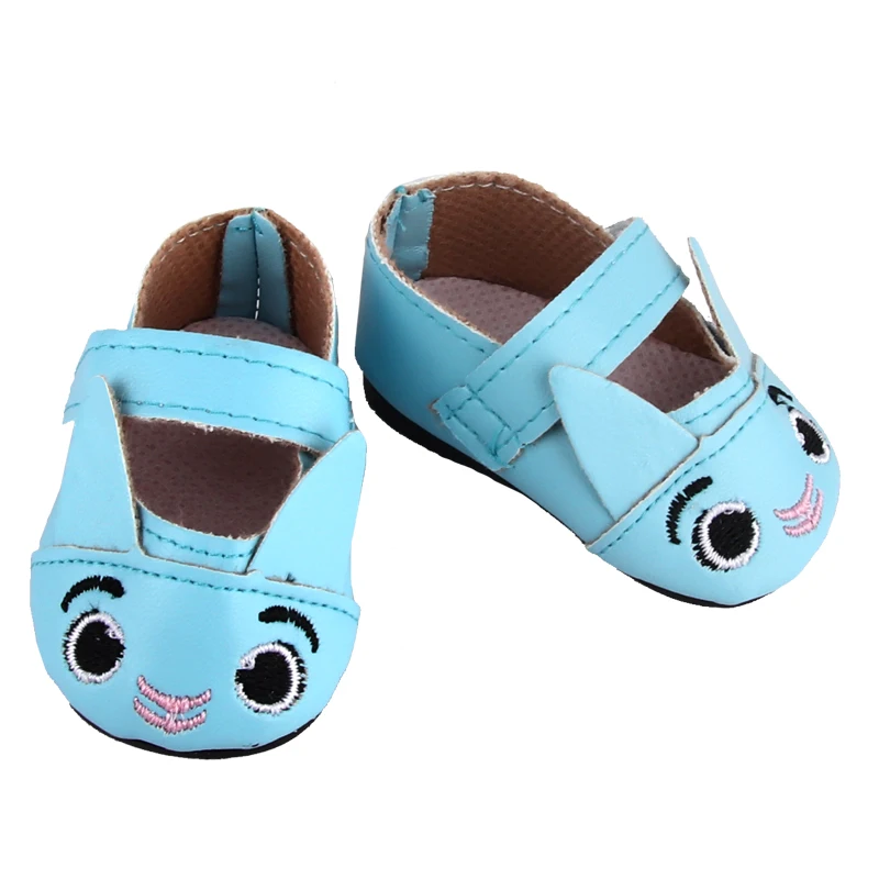 Sepatu boneka kain kanvas 7cm, sneaker bot Boneka Bertali untuk bayi baru lahir & 18 inci Amerika, OG Life Girl hadiah anak perempuan