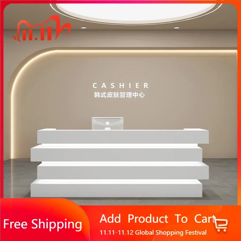 

Современные столы для приема, компьютерный стол, офисный кассовый аппарат, деловой стол, магазин одежды, итальянская стойка, креативная мебель для отеля