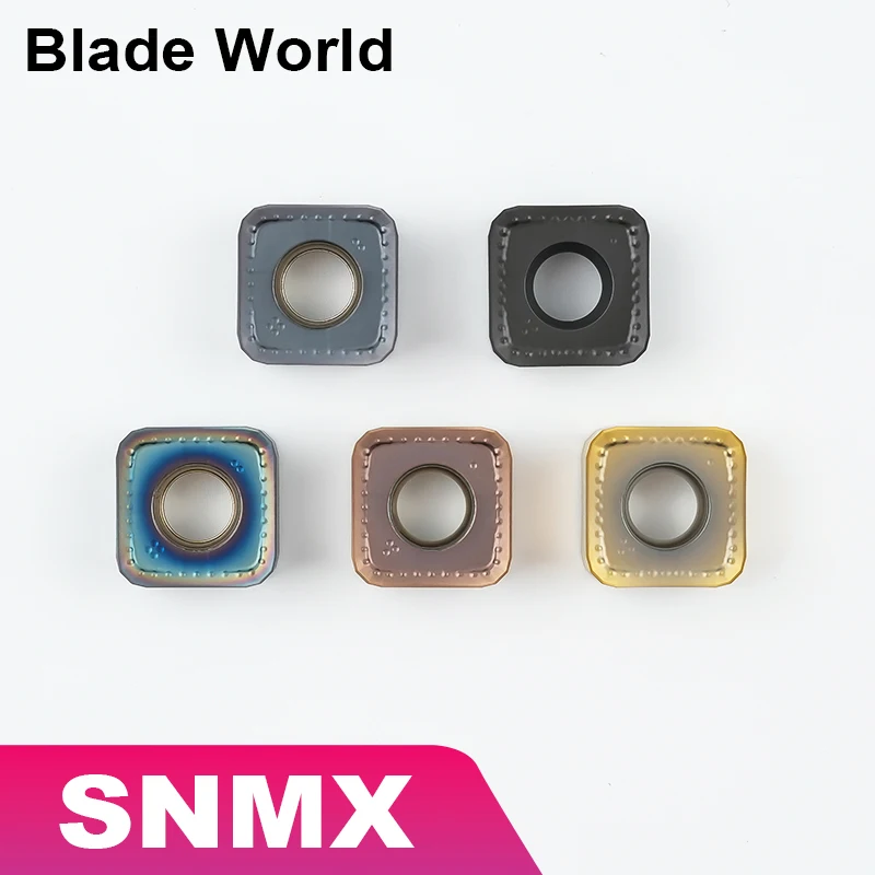 10 pièces SNMX1205 fraise à alimentation rapide quadrilatère fraise à alimentation rapide pour SNMX 45 ° SN12