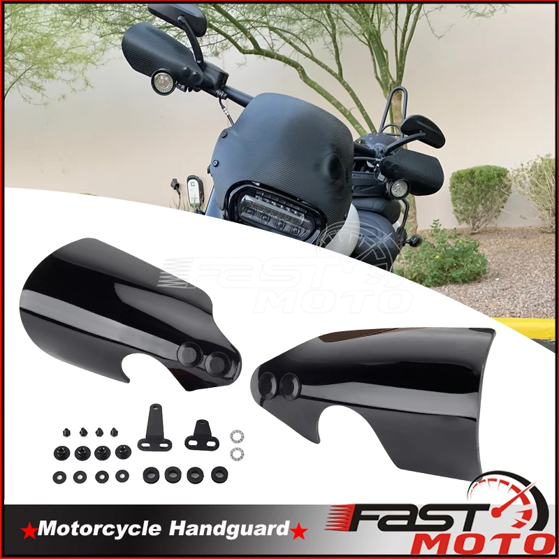 Motorcycle Handle Bar Hand Guards Protector Wind Deflector Handguard For Halrey Softail Fat Bob Low Rider Slim FLSL FXLR FXFB