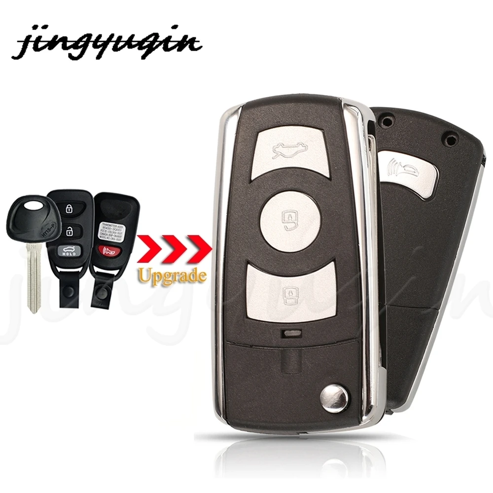 jingyuqin 4Buttons Modified Remote Key Shell For Hyundai Elantra Sonata Genesis Accent Nf Sonata 2009 Kia Lotze 2006 Cerato 2010