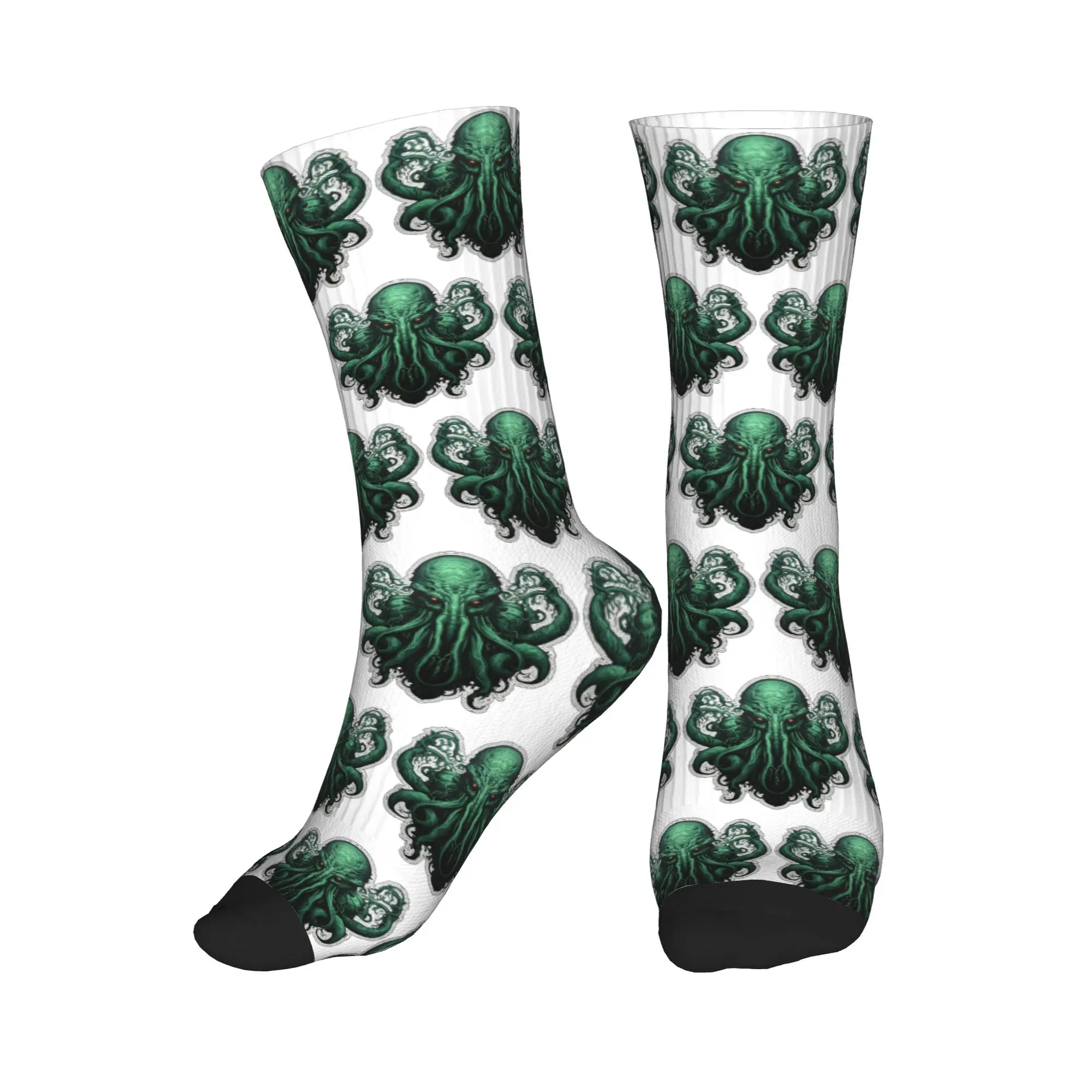 

All Seasons Cool H.P. Lovecraft The Call of Cthulhu Sport Middle Tube Socks Crew Socks Casual Stockings for Men Women