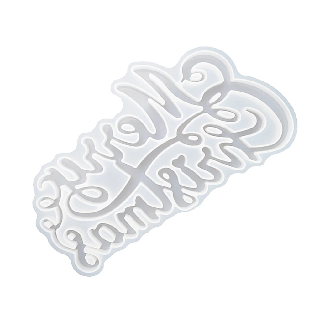 

Christmas Letter Silicone DIY Craft Hanging Tags Simple Epoxy Simple Mold Resin Jewelry Making ornament decoration