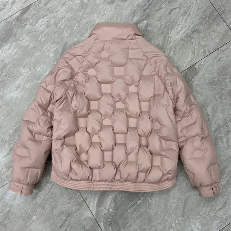 2026 Otoño/Invierno nueva chaqueta de plumón para mujer chaqueta informal con cuello levantado para ir al trabajo