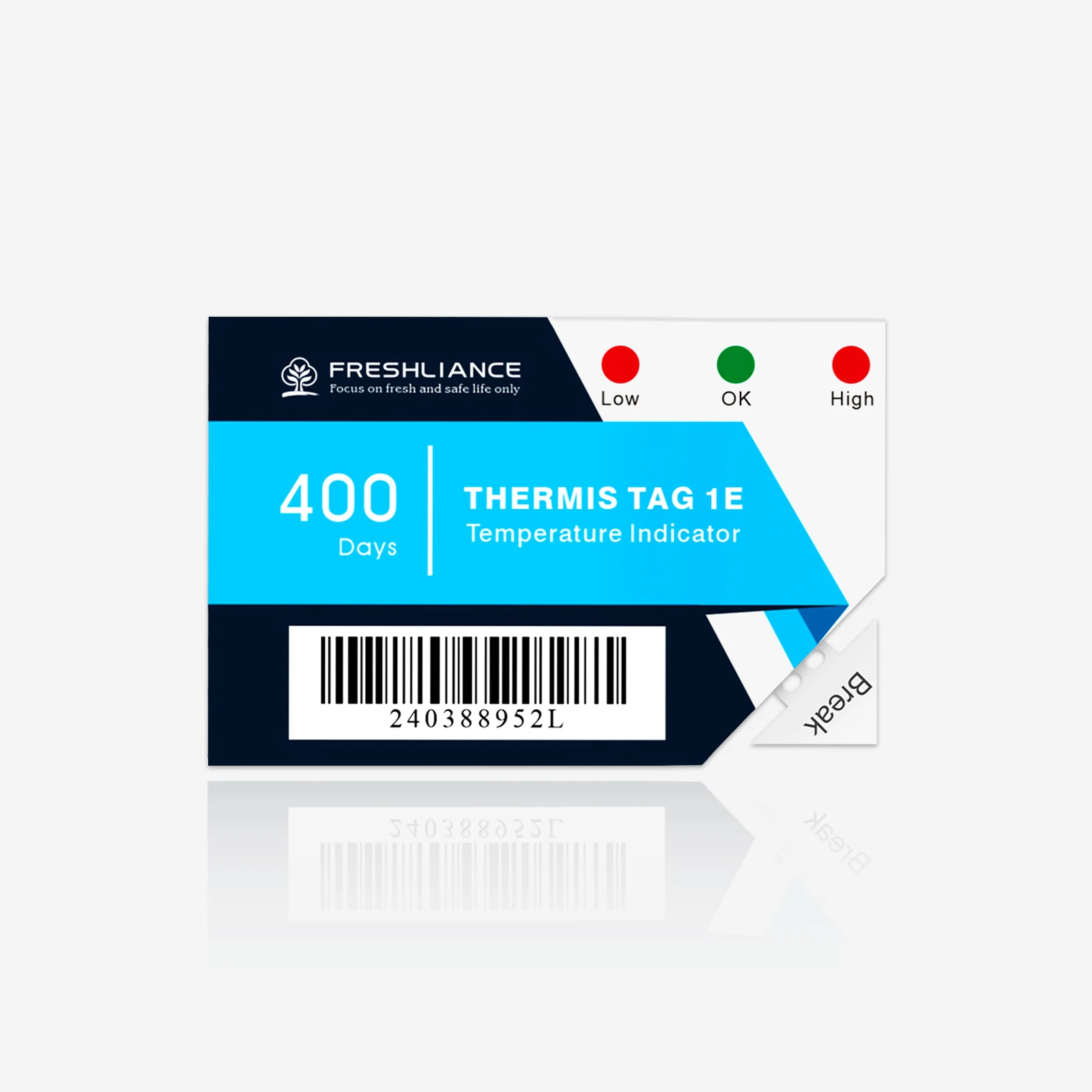 5PCS Thermal Label Indicator Timestrip Irreversible Time Temperature Indicator