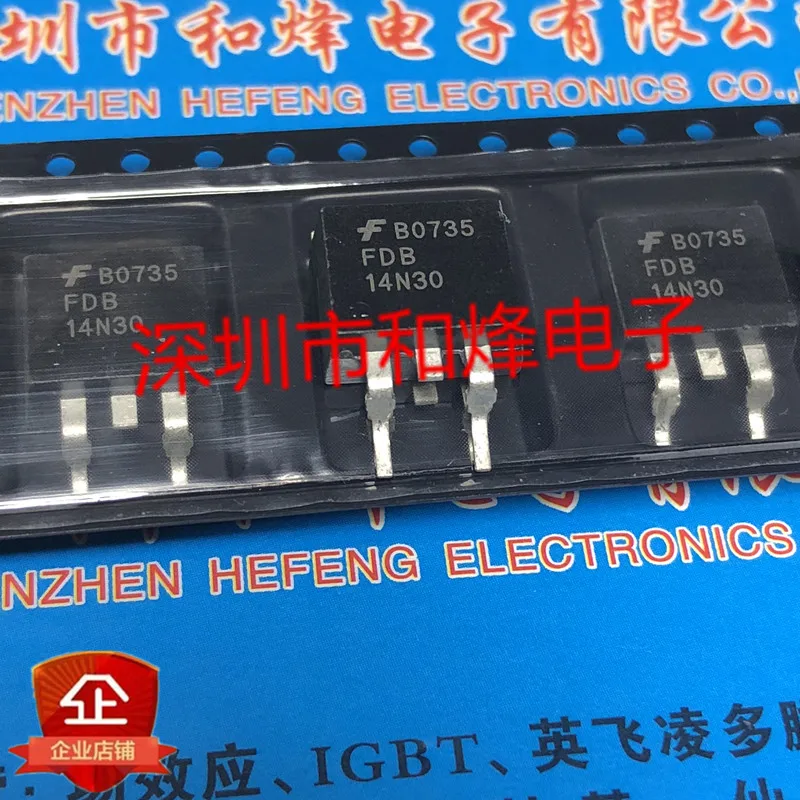 10PCS FDB14N30  TO-263 300V 14A    in stock 100% new and original