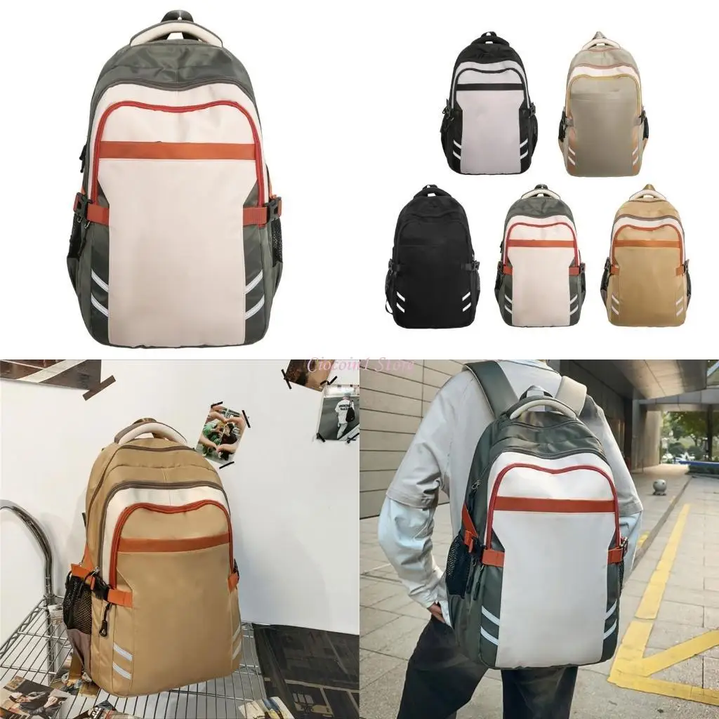 

Y1UB Large Capacity Backpack Student School Bag Teen Lightweight Waterproof Backpack