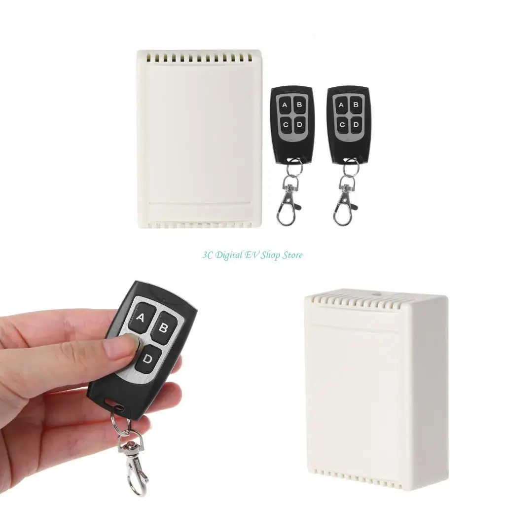 

E74D Universal 433MHZ DC12V 4CH Реле беспроводной радиочастотный дистанционный управление передатчиком и приемник для занавеса в