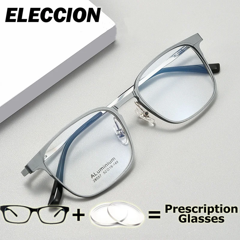 ELECCION العدسات الطبية طول النظر الشيخوخي قصر النظر نظارات للقراءة إطار النساء الرجال التيتانيوم مرنة النظارات البصرية متعددة البؤر